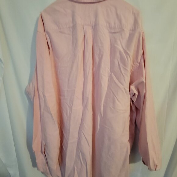 Mens Ralph Lauren Classic Fit Button Down Dress Shirt 3XLT Big & Tall Pink - Picture 3 of 3